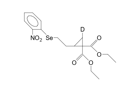 2-(2-Nitro-phenylseleno)-ethyl-3-deuterio-cyclopropane-1,1-dicarboxylic acid, diethyl ester