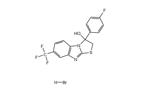 2,3-dihydro-3-(p-fluorophenyl)-7-(trifluoromethyl)thiazolo[3,2-a]benzimidazol-3-ol,monohydrobromide