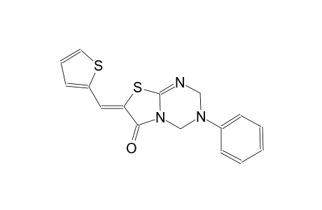 (7Z)-3-phenyl-7-(2-thienylmethylene)-3,4-dihydro-2H-[1,3]thiazolo[3,2-a][1,3,5]triazin-6(7H)-one