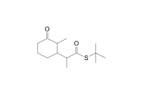 2-(2-Methyl-3-oxocyclohexyl)thiopropionic acid, S-t-butyl ester