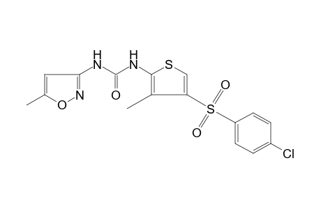 1-{4-[(p-chlorophenyl)sulfonyl]-3-methyl-2-thienyl}-3-(5-methyl-3-isoxazolyl)urea