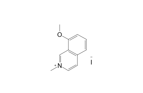 8-methoxy-2-methylisoquinolinium iodide