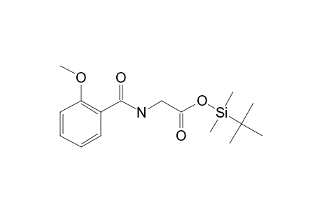 [(2-Methoxybenzoyl)amino]acetic acid, tert-butyldimethylsilyl ester