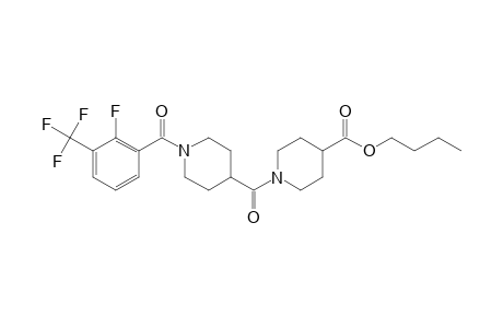 Isonipecotinoylisonipecotic acid, N'-(2-fluoro-3-trifluoromethylbenzoyl)-, butyl ester