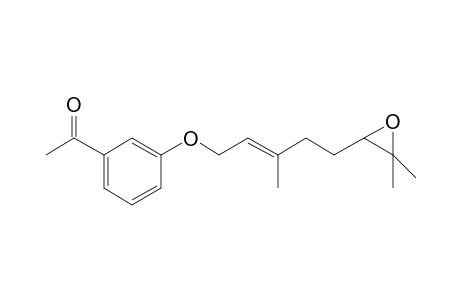 Ethanone, 1-[3-[[5-(3,3-dimethyloxiranyl)-3-methyl-2-pentenyl]oxy]phenyl]-, (E)-.+/-.-