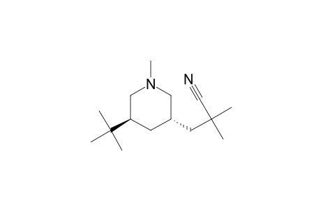 trans-3-(5-t-Butyl-1-methylpiperidin-3-yl)-2,2-dimethylpropanenitrile