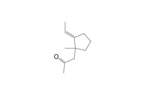1-[(2E)-2-ethylidene-1-methyl-cyclopentyl]acetone