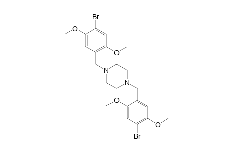 1,4-bis(4-bromo-2,5-dimethoxybenzyl)piperazine