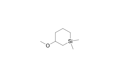 3-Methoxy-1,1-dimethylsilacyclohexane