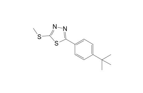 2-(p-tert-butylphenyl)-5-(methylthio)-1,3,4-thiadiazole