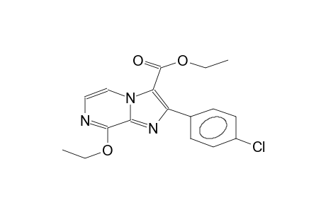 8-ETHOXY-3-ETHOXYCARBONYL-2-(4'-CHLOROPHENYL)-IMIDAZO-[1,2-A]-PYRAZINE