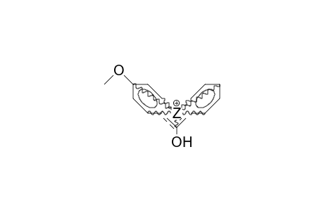 4-Methoxyphenyl-phenyl-hydroxy-carbenium cation