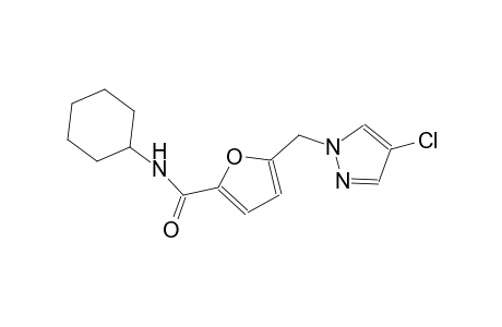 2-furancarboxamide, 5-[(4-chloro-1H-pyrazol-1-yl)methyl]-N-cyclohexyl-