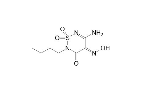 (Z)-2-BUTYL-5-AMINO-4-HYDROXYIMINO-3-OXO-3,4-DIHYDRO-2H-1,2,6-THIODIAZINE-1,1-DIOXIDE