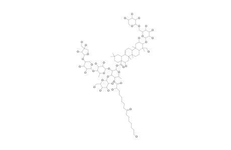 #1;MASONOSIDE-A;3-O-[ALPHA-L-ARABINOPYRANOSYL-(1->6)-BETA-D-GLUCOPYRANOSYL]-28-O-[2-O-[BETA-D-APIOFURANOSYL-(1->4)-BETA-D-XYLOPYRANOSYL-(1->4)-ALPHA-L-RHAMNOPY