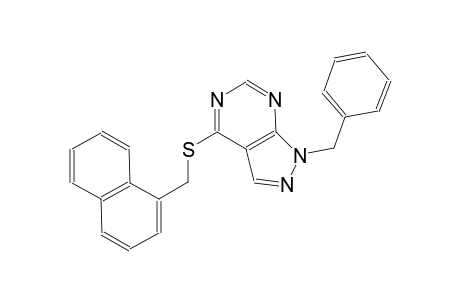 1-benzyl-4-[(1-naphthylmethyl)sulfanyl]-1H-pyrazolo[3,4-d]pyrimidine