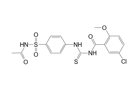 5-Chloranyl-N-[[4-(ethanoylsulfamoyl)phenyl]carbamothioyl]-2-methoxy-benzamide