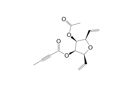 (2S*,3R*,4S*,5R*)-4-Acetoxy-2,5-divinyltetrahydrofuran-3-yl But-2-ynoate