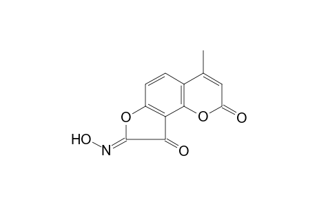 (8Z)-4-methyl-2H-furo[2,3-h]chromene-2,8,9-trione 8-oxime