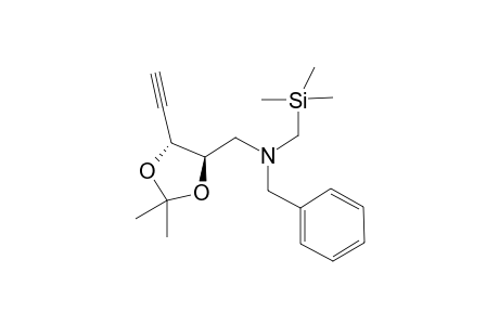 2,2-Dimethyl-5-ethynyl-4-[(N-benzyl-N-trimethylsilylmethyl)aminomethyl]-1,3-dioxolane