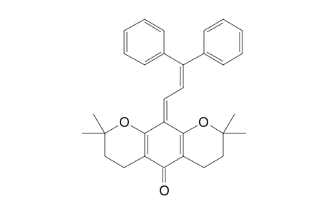 2H,5H-Benzo[1,2-b:5,4-b']dipyran-5-one, 10-(3,3-diphenyl-2-propenylidene)-3,4,6,7,8,10-hexahydro-2,2,8,8-tetramethyl-