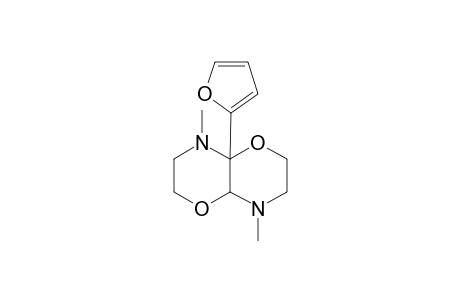 4,8-DIMETHYL-4A-(2-FURYL)-2,3,4,4A,6,7,8,8A-OCTAHYDRO-1,4-OXAZINO-[3,2-B]-[1,4]-OXAZINE