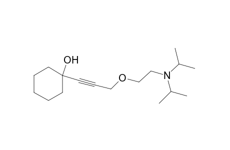 CYCLOHEXANOL, 1-/3-/2-/DIISOPROPYLAMINO/ETHOXY/-1-PROPYNYL/-,