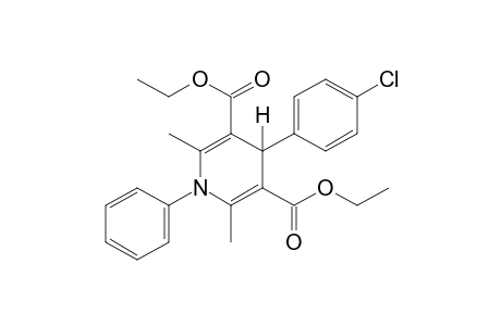 4-(p-chlorophenyl)-1,4-dihydro-2,6-dimethyl-1-phenyl-3,5-pyridinedicarboxylic acid, diethyl ester