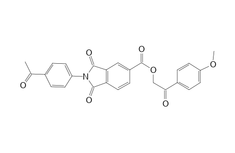 1H-isoindole-5-carboxylic acid, 2-(4-acetylphenyl)-2,3-dihydro-1,3-dioxo-, 2-(4-methoxyphenyl)-2-oxoethyl ester