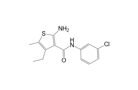2-amino-N-(3-chlorophenyl)-4-ethyl-5-methyl-3-thiophenecarboxamide