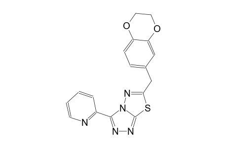 [1,2,4]triazolo[3,4-b][1,3,4]thiadiazole, 6-[(2,3-dihydro-1,4-benzodioxin-6-yl)methyl]-3-(2-pyridinyl)-