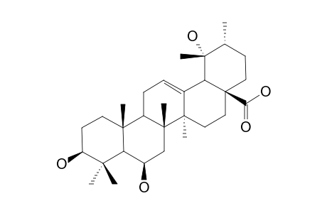 3-BETA,6-BETA,19-ALPHA-TRIHYDROXY-URS-12-EN-28-OIC-ACID