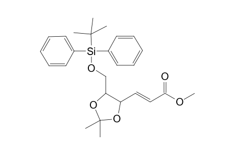 Methyl 6-O-(t-butyldiphenylsilyl)-2,3-dideoxy-4,5-O-isopropylidene-L-threo-2-hexenoate