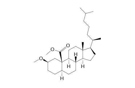 5.alpha.-Cholestan-19-oic acid, 2.beta.-methoxy-, methyl ester