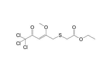 5-(Ethoxycarbonylmethylthio)-1,1,1-trichloro-4-methoxy-3-penten-2-one