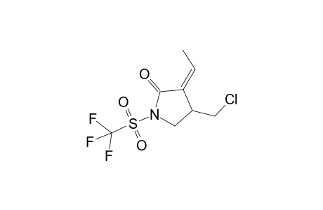 (E)-4-(chloromethyl)-3-ethylidene-1-(trifluoromethylsulfonyl)-pyrrolidin-2-one