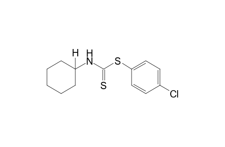 cyclohexyldithiocarbamic acid, p-chlorophenyl ester