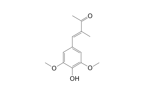 SACIDUMOL_A;(3-E)-4-(4-HYDROXY-3,5-DIMETHOXYPHENYL)-3-METHYLBUT-3-EN-2-ONE