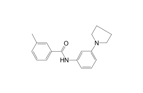 3-methyl-N-[3-(1-pyrrolidinyl)phenyl]benzamide