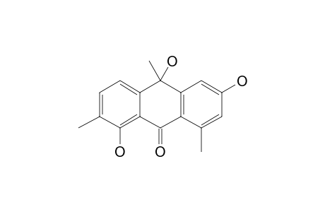 (+/-)-1,6,10-TRIHYDROXY-2,8,10-TRIMETHYLANTHRONE