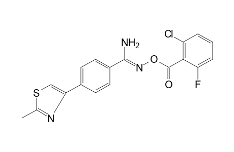 O-(2-chloro-6-fluorobenzoyl)-p-(2-methyl-4-thiazolyl)benzamidoxime