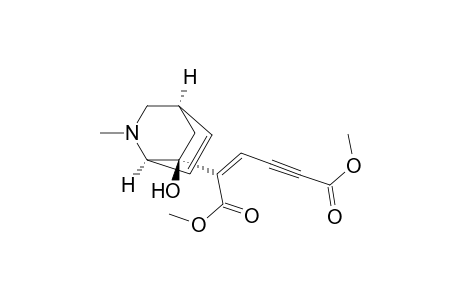 (Z)-2-[(1R,4R,8S)-8-hydroxy-5-methyl-5-azabicyclo[2.2.2]oct-2-en-8-yl]hex-2-en-4-ynedioic acid dimethyl ester