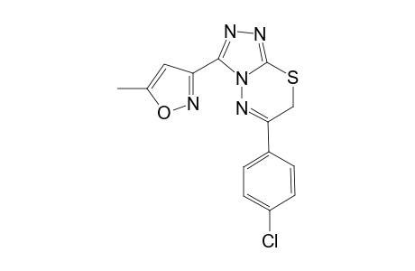 3-[6-(4-chlorophenyl)-7H-[1,2,4]triazolo[3,4-b][1,3,4]thiadiazin-3-yl]-5-methyl-1,2-oxazole