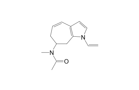 1-Vinyl-7-(N-methyl-N-acetylamino)cyclohept-4-ene[b]pyrrole