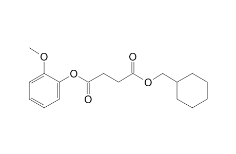 Succinic acid, cyclohexylmethyl 2-methoxyphenyl ester