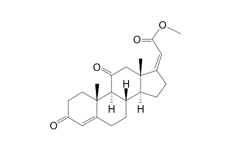 cis-3,11-dioxopregna-4,17(20)-dien-21-oic acid, methyl ester