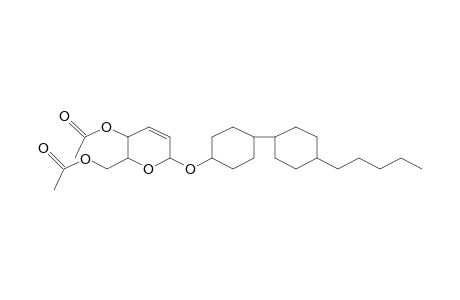 2H-Pyran, 5-acetoxy-6-acetoxymethyl-5,6-dihydro-2-[4-(4-pentylcyclohexyl)cyclohexyloxy]-