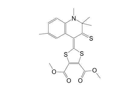 dimethyl 2-(1,2,2,6-tetramethyl-3-thioxo-2,3-dihydro-4(1H)-quinolinylidene)-1,3-dithiole-4,5-dicarboxylate