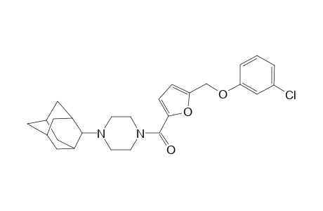 1-(2-Adamantyl)-4-{5-[(3-chlorophenoxy)methyl]-2-furoyl}piperazine