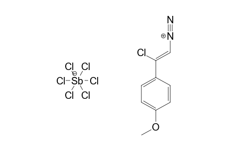beta-Styrenediazonium, alpha-chloro-p-methoxy-
